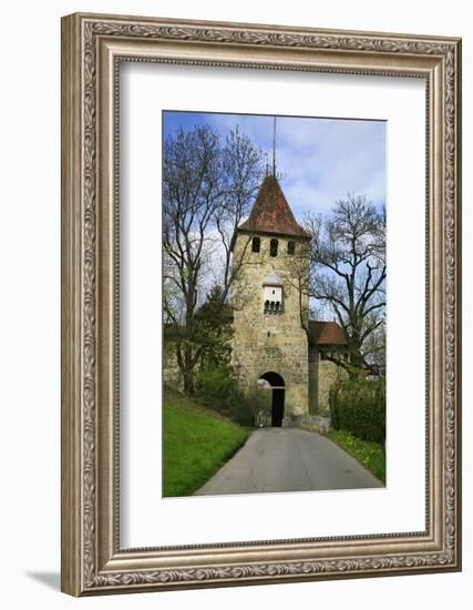 Switzerland, Fribourg on the Sarine River, 'BŸrglentor' (Gate), 13th Century-Uwe Steffens-Framed Photographic Print