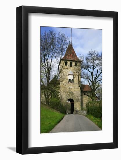 Switzerland, Fribourg on the Sarine River, 'BŸrglentor' (Gate), 13th Century-Uwe Steffens-Framed Photographic Print