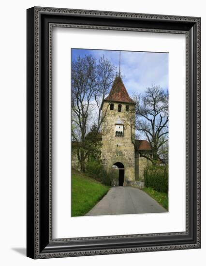 Switzerland, Fribourg on the Sarine River, 'BŸrglentor' (Gate), 13th Century-Uwe Steffens-Framed Photographic Print