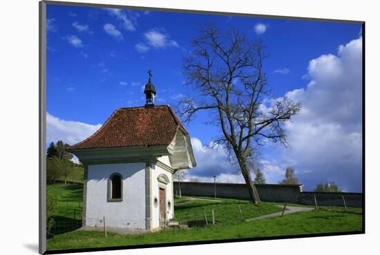Switzerland, Fribourg on the Sarine River, Chapel on the Meadows of the 'Convent De Montorge-Uwe Steffens-Mounted Photographic Print