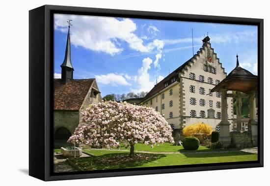 Switzerland, Fribourg on the Sarine River, 'Planche Superieure'-Uwe Steffens-Framed Premier Image Canvas