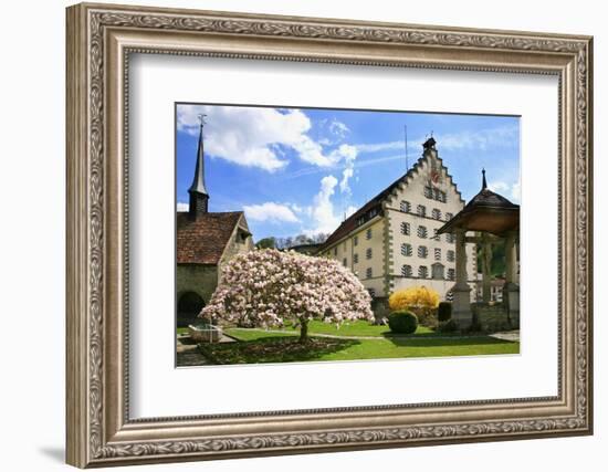 Switzerland, Fribourg on the Sarine River, 'Planche Superieure'-Uwe Steffens-Framed Photographic Print