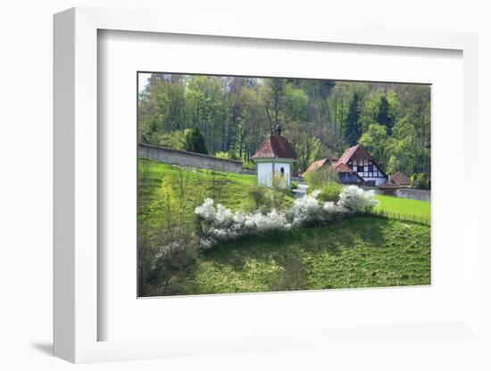 Switzerland, Fribourg on the Sarine River-Uwe Steffens-Framed Photographic Print