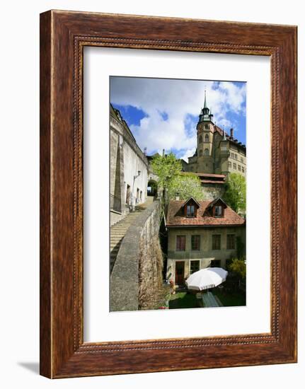 Switzerland, Fribourg on the Sarine River-Uwe Steffens-Framed Photographic Print