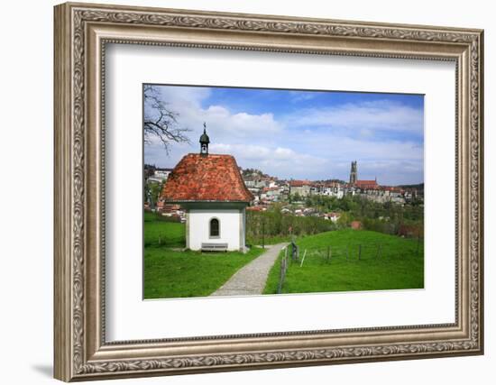 Switzerland, Fribourg on the Sarine River-Uwe Steffens-Framed Photographic Print