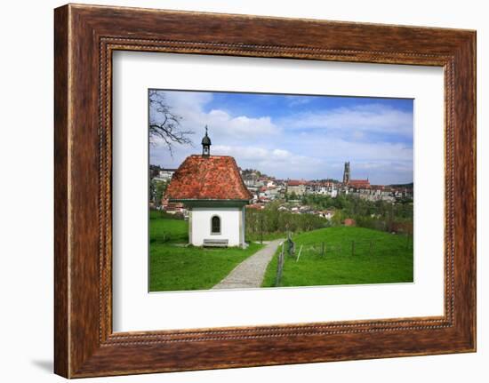 Switzerland, Fribourg on the Sarine River-Uwe Steffens-Framed Photographic Print