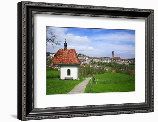 Switzerland, Fribourg on the Sarine River-Uwe Steffens-Framed Photographic Print