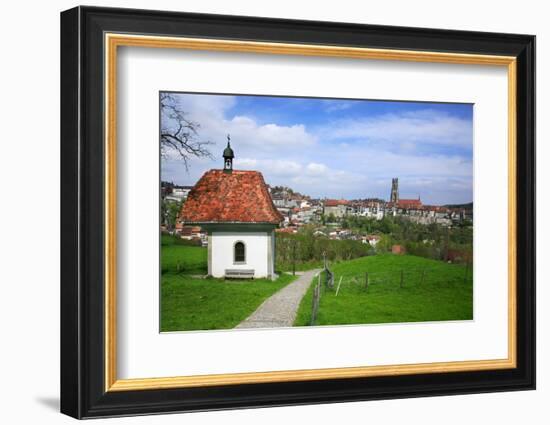 Switzerland, Fribourg on the Sarine River-Uwe Steffens-Framed Photographic Print