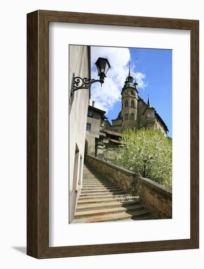 Switzerland, Fribourg on the Sarine River-Uwe Steffens-Framed Photographic Print