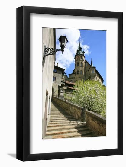 Switzerland, Fribourg on the Sarine River-Uwe Steffens-Framed Photographic Print