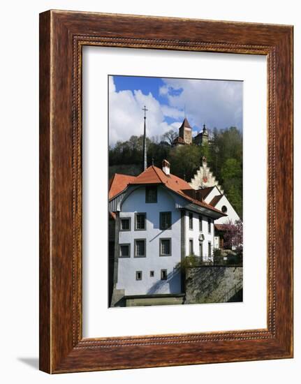 Switzerland, Fribourg on the Sarine River-Uwe Steffens-Framed Photographic Print