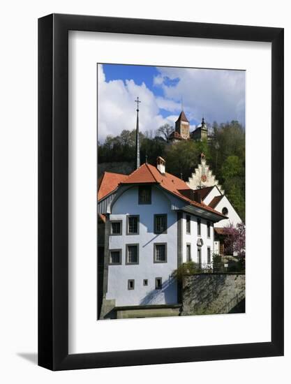 Switzerland, Fribourg on the Sarine River-Uwe Steffens-Framed Photographic Print