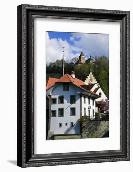 Switzerland, Fribourg on the Sarine River-Uwe Steffens-Framed Photographic Print