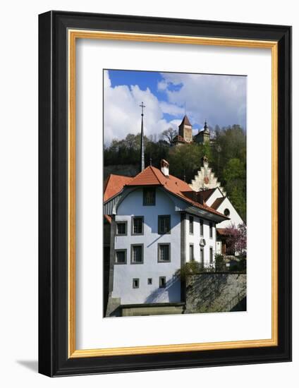 Switzerland, Fribourg on the Sarine River-Uwe Steffens-Framed Photographic Print