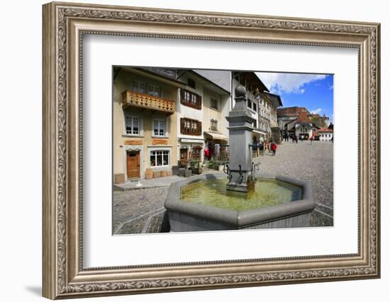 Switzerland, Gruy?res Castle and Town in the Swiss Canton Fribourg-Uwe Steffens-Framed Photographic Print