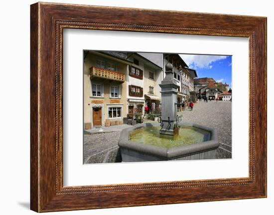 Switzerland, Gruy?res Castle and Town in the Swiss Canton Fribourg-Uwe Steffens-Framed Photographic Print