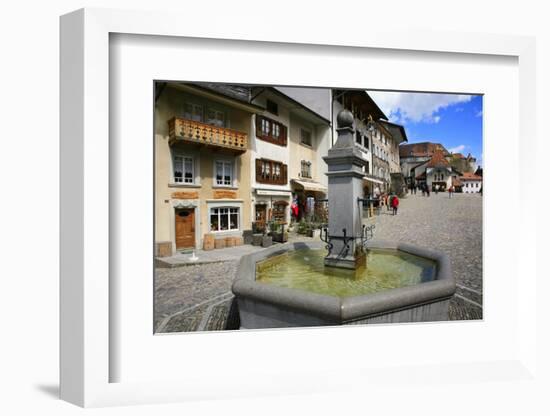 Switzerland, Gruy?res Castle and Town in the Swiss Canton Fribourg-Uwe Steffens-Framed Photographic Print