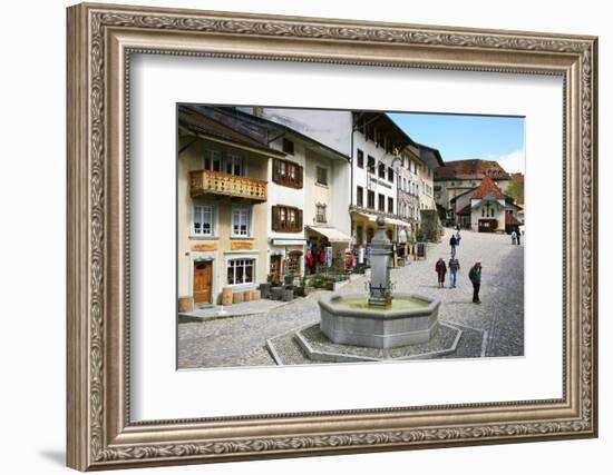 Switzerland, Gruy?res Castle and Town in the Swiss Canton Fribourg-Uwe Steffens-Framed Photographic Print