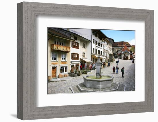 Switzerland, Gruy?res Castle and Town in the Swiss Canton Fribourg-Uwe Steffens-Framed Photographic Print