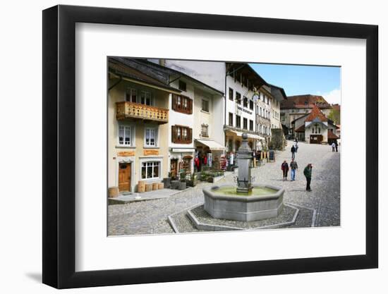 Switzerland, Gruy?res Castle and Town in the Swiss Canton Fribourg-Uwe Steffens-Framed Photographic Print