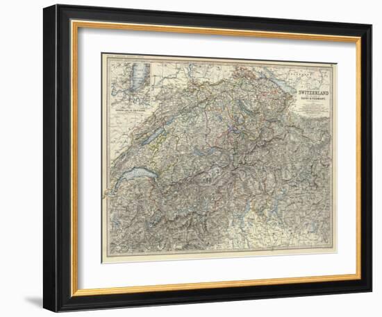 Switzerland, Savoy, Piedmont, c.1861-Alexander Keith Johnston-Framed Art Print