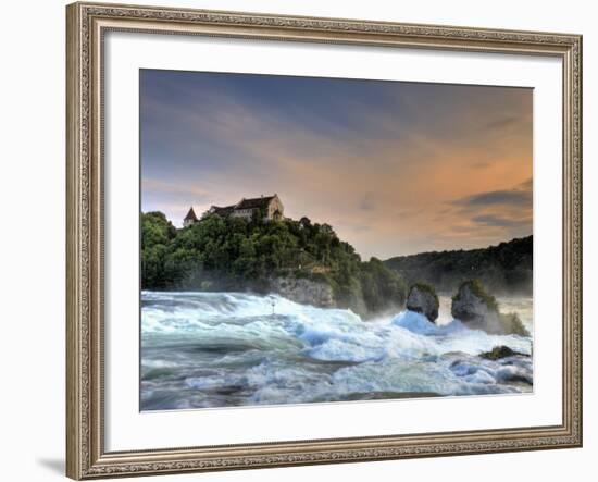 Switzerland, Schaffhausen, Rhine Falls / Rheinfall and Laufen Castle-Michele Falzone-Framed Photographic Print