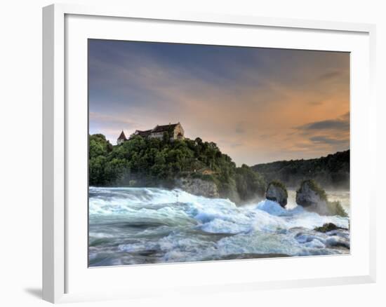 Switzerland, Schaffhausen, Rhine Falls / Rheinfall and Laufen Castle-Michele Falzone-Framed Photographic Print
