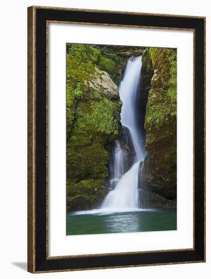 Switzerland, St. Gallen, River Thur (Village), Giessenfall (Waterfall), Waterfall, Detail-Rainer Mirau-Framed Photographic Print