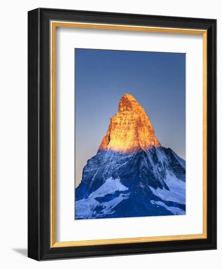 Switzerland, Valais, Zermatt, Lake Stelli and Matterhorn (Cervin) Peak-Michele Falzone-Framed Photographic Print