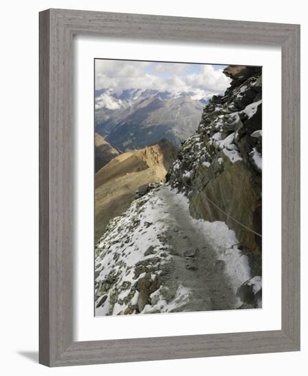 Switzerland, Zermatt, Hiking Trail from Schwarzsee to Hornli Hut-Jamie And Judy Wild-Framed Photographic Print