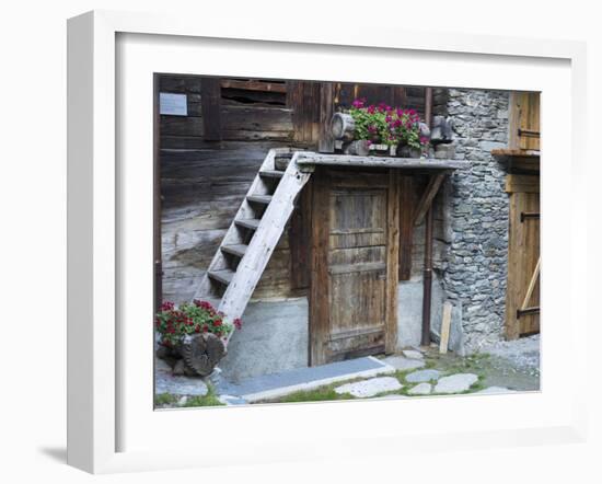 Switzerland, Zermatt, Old Town, Oldest Part of the Village, Barn and Storage Building Detail-Jamie And Judy Wild-Framed Photographic Print