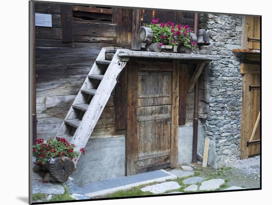 Switzerland, Zermatt, Old Town, Oldest Part of the Village, Barn and Storage Building Detail-Jamie And Judy Wild-Mounted Photographic Print