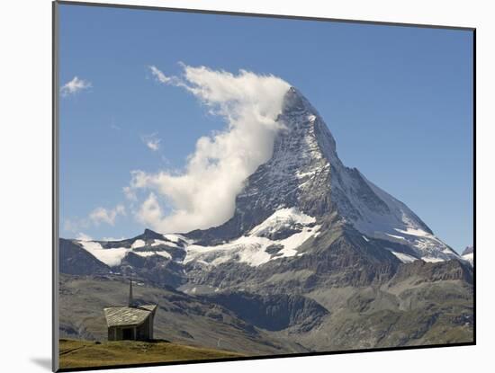 Switzerland, Zermatt, Riffelberg Chapel and Matterhorn-Jamie And Judy Wild-Mounted Photographic Print