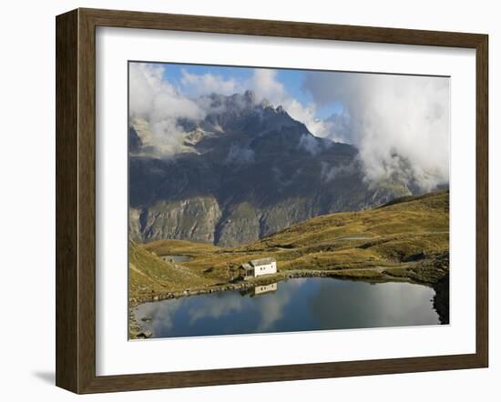 Switzerland, Zermatt, Schwarzsee, Chapel of Maria Zum Schnee Reflected in Schwarzsee-Jamie And Judy Wild-Framed Photographic Print