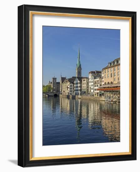 Switzerland, Zurich, Historic Lindenhof Area and Limmat River-Jamie And Judy Wild-Framed Photographic Print