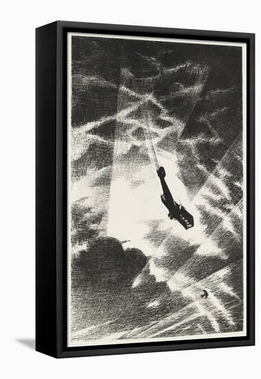 Swooping down on a Taube, 1917 (Litho)-Christopher Richard Wynne Nevinson-Framed Premier Image Canvas