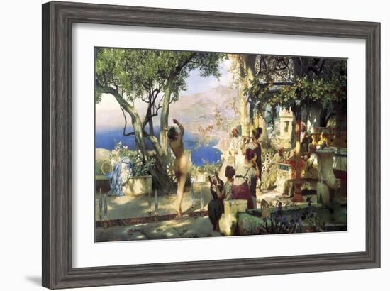 Sword Dance, 1881-Henryk Siemiradzki-Framed Giclee Print