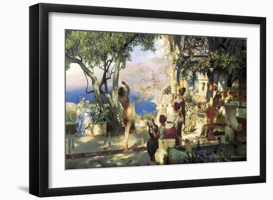 Sword Dance, 1881-Henryk Siemiradzki-Framed Giclee Print