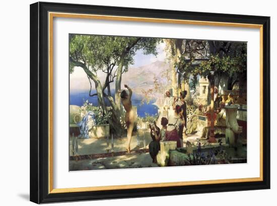 Sword Dance, 1881-Henryk Siemiradzki-Framed Giclee Print