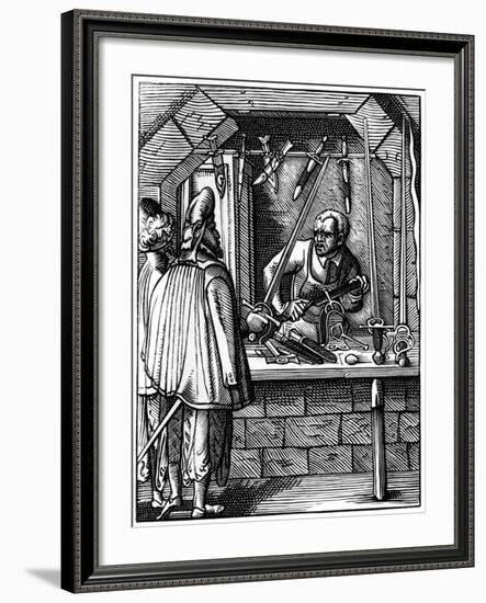 Sword Maker, 16th Century-Jost Amman-Framed Giclee Print