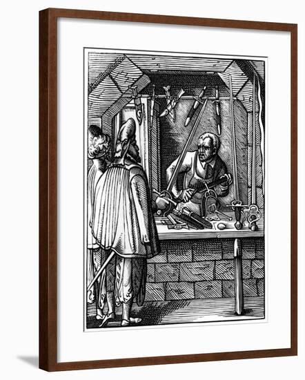 Sword Maker, 16th Century-Jost Amman-Framed Giclee Print