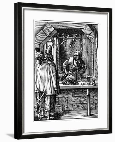 Sword Maker, 16th Century-Jost Amman-Framed Giclee Print
