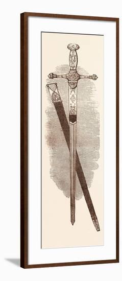 Sword of the Emperor Napoleon, at Windsor Castle, UK-null-Framed Giclee Print