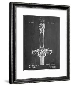 Sword Patent Hilt Patent-null-Framed Art Print