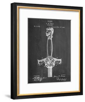 Sword Patent Hilt Patent-null-Framed Art Print
