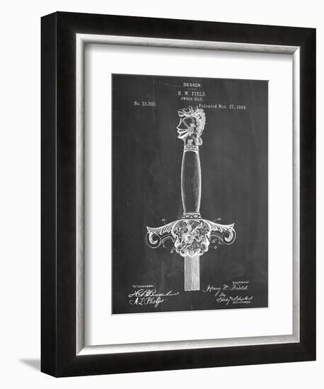 Sword Patent Hilt Patent-null-Framed Art Print