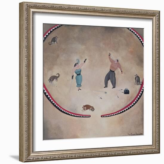 Sword Swallower, 1979-Mary Stuart-Framed Giclee Print