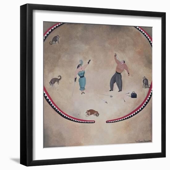 Sword Swallower, 1979-Mary Stuart-Framed Giclee Print