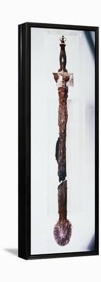 Sword with Gold Decorations, from Royal Tomb of Philip II, Vergina-null-Framed Premier Image Canvas