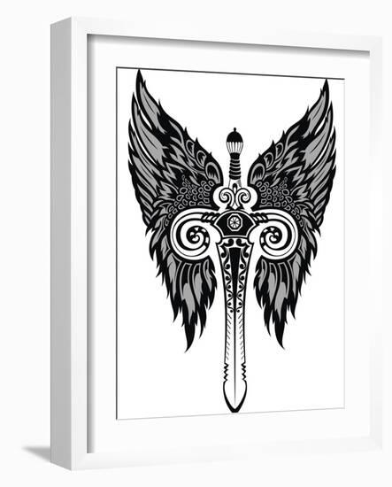 Sword-worksart-Framed Art Print